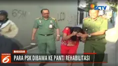 Petugas Dinsos Makssar terpaksa kejar-kejaran dengan sejumlah PSK yang berupaya kabur saat hendak ditangkap.