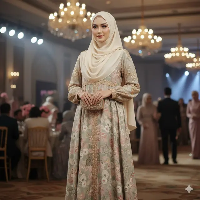 7 Tren Baju Batik Syar’i Kombinasi Brokat: Tampil Anggun dan Elegan di Acara Formal