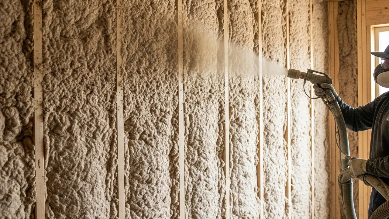 Insulasi Serat Selulosa (Image by Gemini AI)