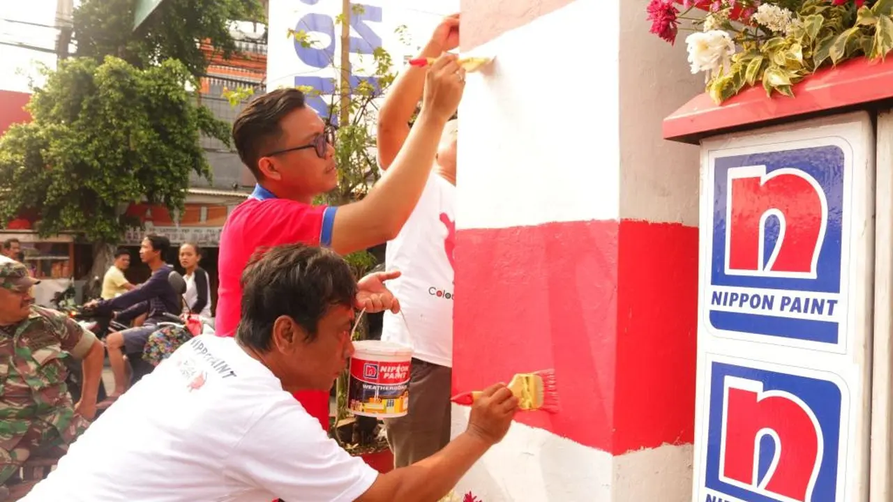 Gapura Merah Putih untuk Hari Kemerdekaan