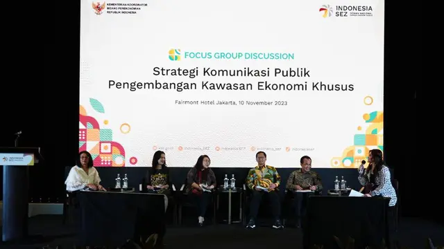 Kementerian Koordinator Bidang Perekonomian melalui Dewan Nasional KEK menyelenggarakan Focus Group Discussion (FGD) Strategi Komunikasi Publik Pengembangan KEK di Jakarta, Jumat (10/11/2023). (Dok Kemenko Perekonomian)