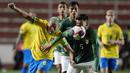 Bagi Brasil, hasil ini tidak lagi menentukan langkah mereka karena sudah pasti lolos ke Piala Dunia 2022. Sementara, bagi Bolivia, mereka kini berada di posisi ke-9 dari 10 negera CONMEBOL. (AP/Juan Karita)