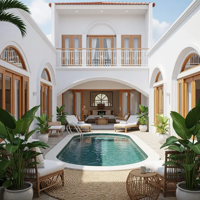Desain Rumah Mungil Ala Villa