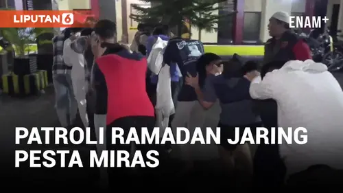 VIDEO: Razia Ramadan, Polisi Bubarkan Pesta Miras dan Balap Liar