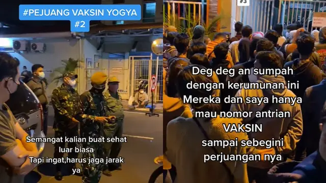 Perjuangan seorang pria mendapatkan vaksin COVID-19 di DIY Yogyakarta.