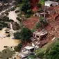 Contoh gambar hoax mengenai kondisi banjir di Kabupaten Pangandaran, Jabar, yang menyebar di masyarakat. (Foto: Istimewa/Dinas Pemadam Kebakaran Dan Penanggulangan Bencana Kabupaten Pangandaran/Liputan6.com/Jayadi Supriadin)