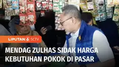 Menteri Perdagangan, Zulkifli Hasan melakukan sidak harga kebutuhan pokok di Pasar Malangjiwan, Colomadu, Kabupaten Karanganyar, Jawa Tengah. Kendati mendapati harga telur dan daging ayam potong masih tinggi, Mendag mengatakan harga dua komoditas itu...