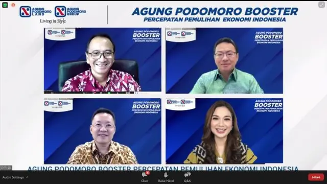 Webinar PT Agung Podomoro Land Tbk (APLN), Kamis (17/2/2022) (Foto: Agung Podomoro Land)