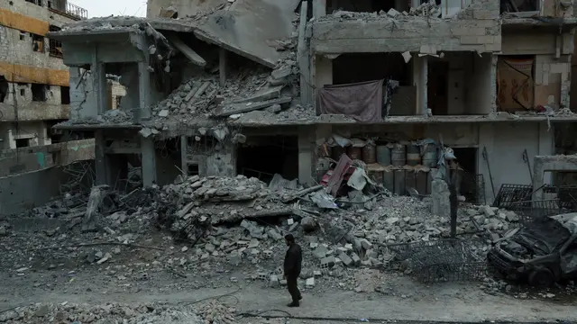 Kondisi Kota Douma di Ghouta Timur