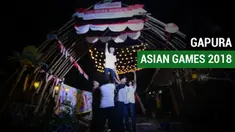 Warga komplek Permata Padalarang, Kabupaten Bandung Barat tidak menduga berhasil menjadi juara pertama lomba Gapura tingkat Nasional bertemakan Asian Games 2018.