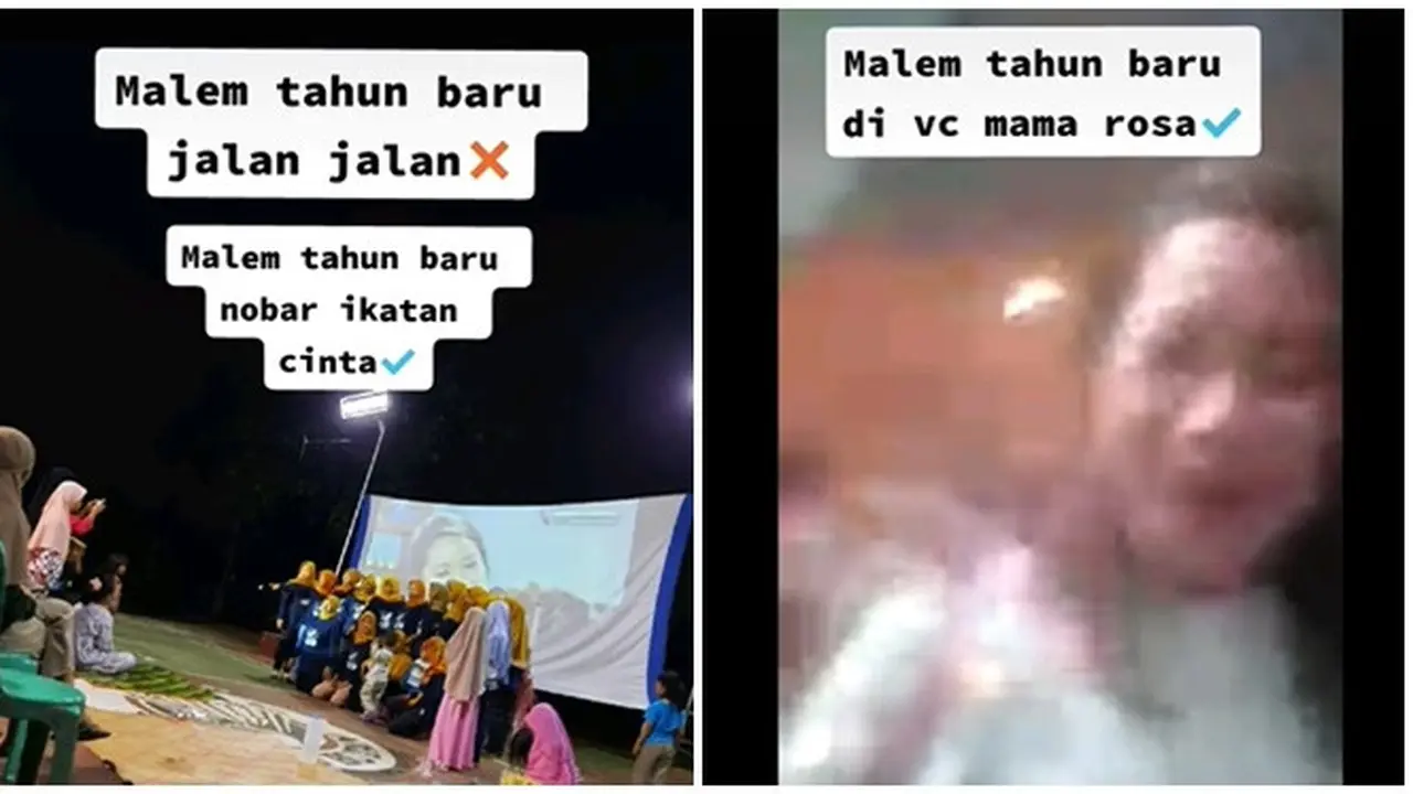 Viral Ibu-ibu Kompak Pakai Baju Senada saat Nobar Sinetron, Sempat Video Call dengan Pemain