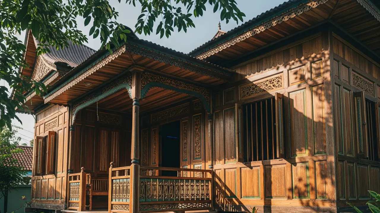Rumah Sederhana Unik di Desa.