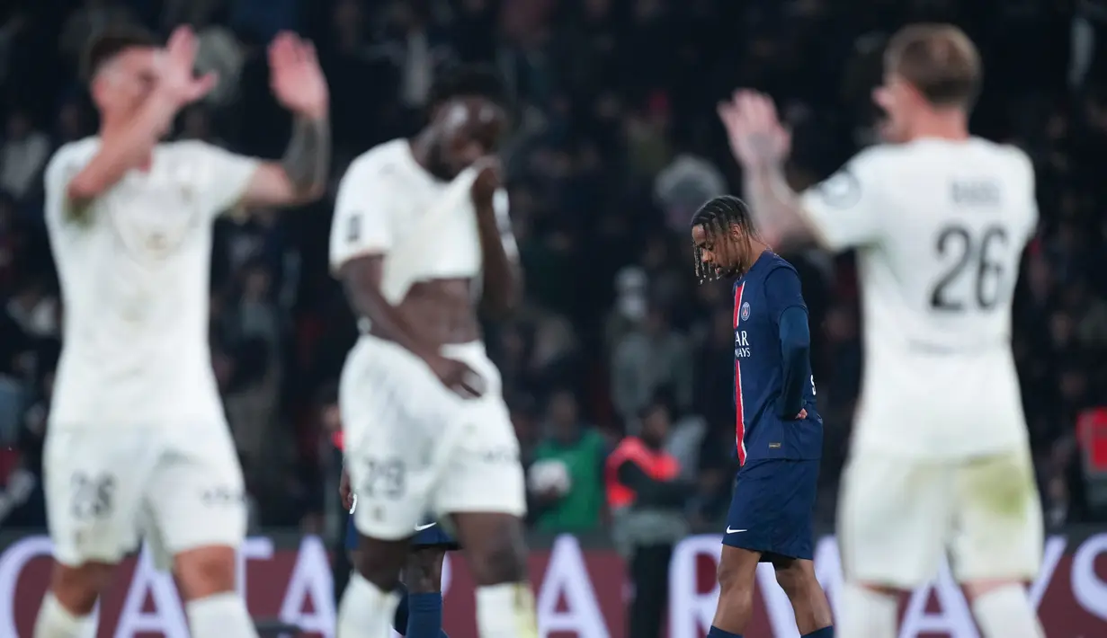 Sebelum laga ini, PSG merangkai 24 kemenangan dan 6 hasil imbang dalam 30 pertandingan. (AP Photo/Thibault Camus)