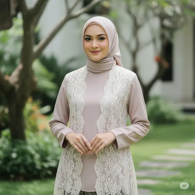 Model Outer untuk Gamis Polos. Foto: Gemini