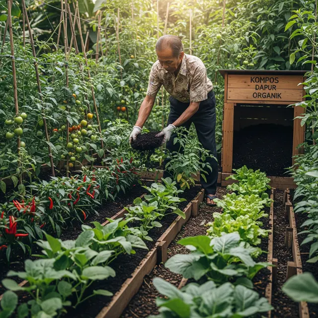 Ide Kebun Sayur untuk Bapak-Bapak Pensiunan (AI)