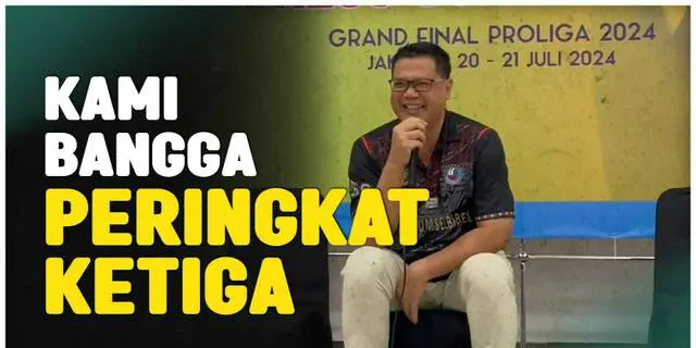 VIDEO: Komentar Pelatih Palembang Bank Sumsel Babel Setelah Sukses Raih Peringkat Ketiga di PLN Mobile Proliga 2024