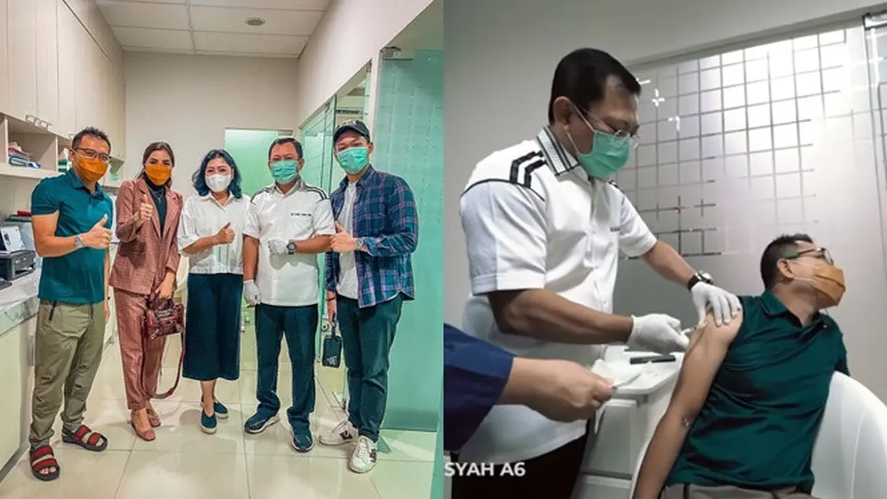 6 Momen Keluarga Anang Hermansyah Disuntik Vaksin, Ekspresi Anang Jadi Sorotan