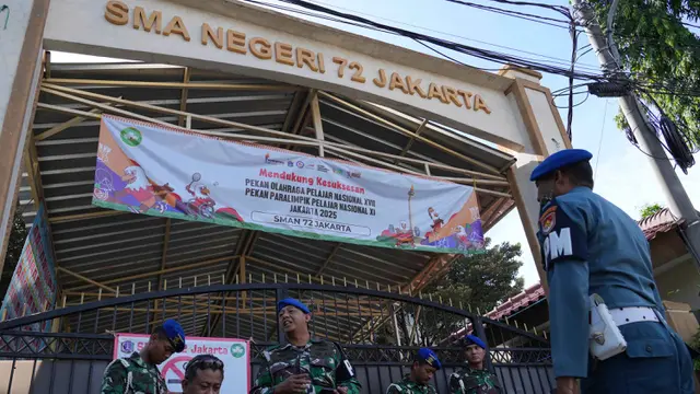 SMAN 72 Jakarta Masih Dijaga Ketat Personel Polisi Militer