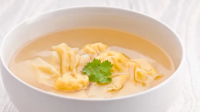 Resep Pangsit Kuah Keju Lumer Hangat