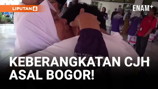 VIDEO: Isak Tangis Iringi Keberangkatan Calon Jemaah Haji Asal Bogor