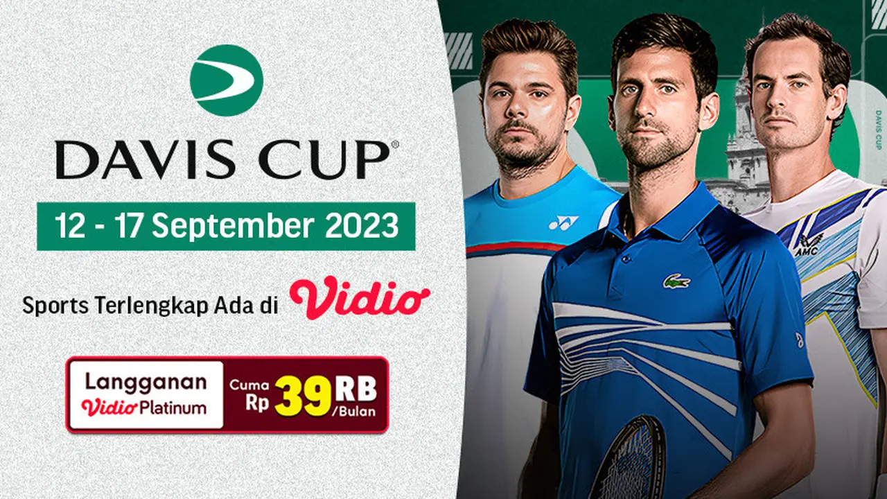 Link live streaming Davis Cup 2023 di Vidio