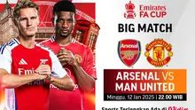 Jadwal big match FA Cup - 3rd Round: Arsenal vs Manchester United di Vidio. (sum. doc. vidio.com)