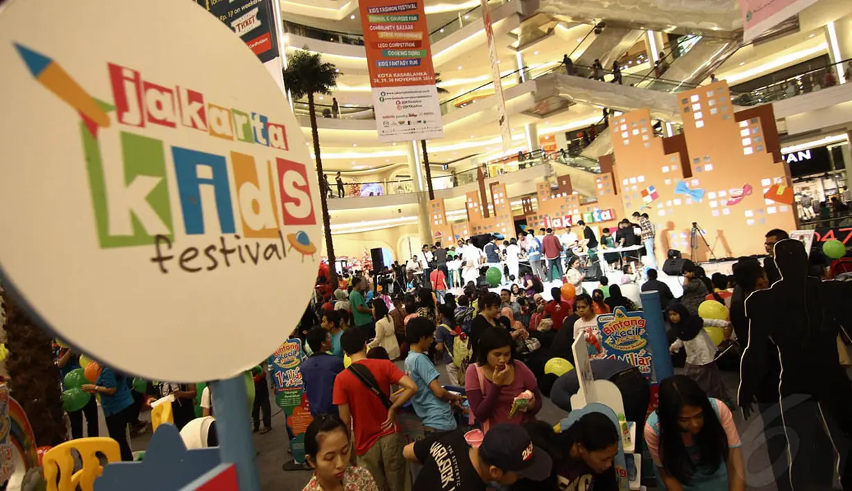 Acara 'Jakarta Kids Festival’ ini dilaksanakan dari tanggal 28 – 30 November 2014 di Kota Kasablanka, Jakarta, Minggu (30/11/2014). (Liputan6.com/Faizal Fanani)