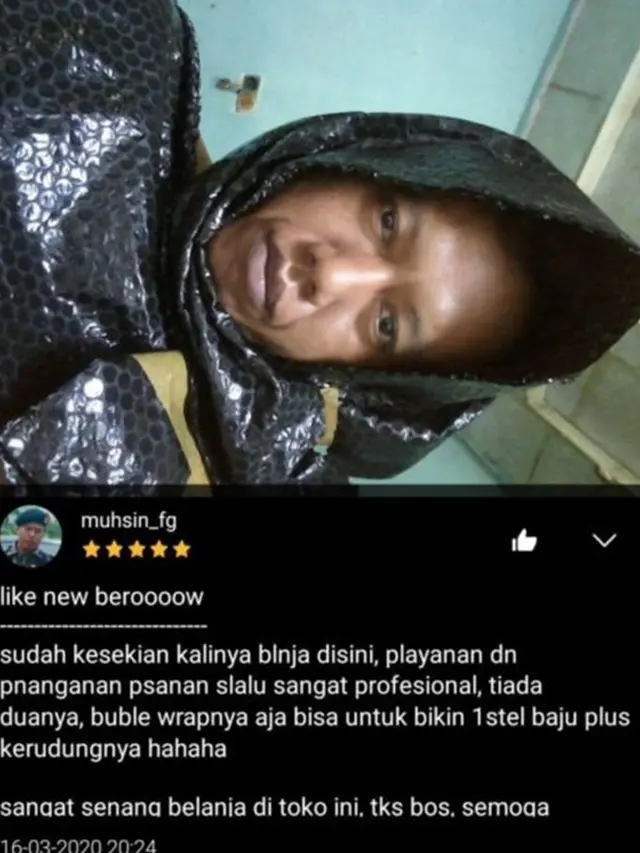6 Ulasan Pembeli Pamer Ekspresi Wajah di Online Shop Ini Kocak