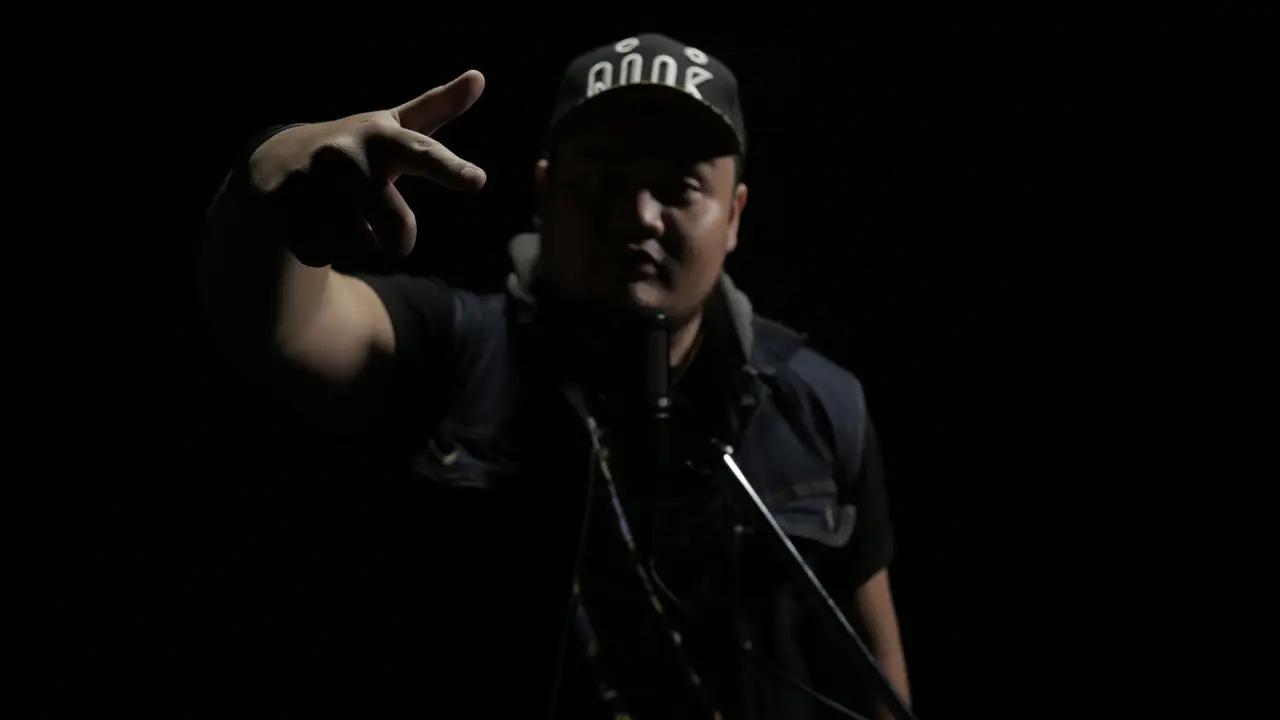 Beatboxer Menampilkan Keahlian (Liputan6.com/Mochamad Khadafi)