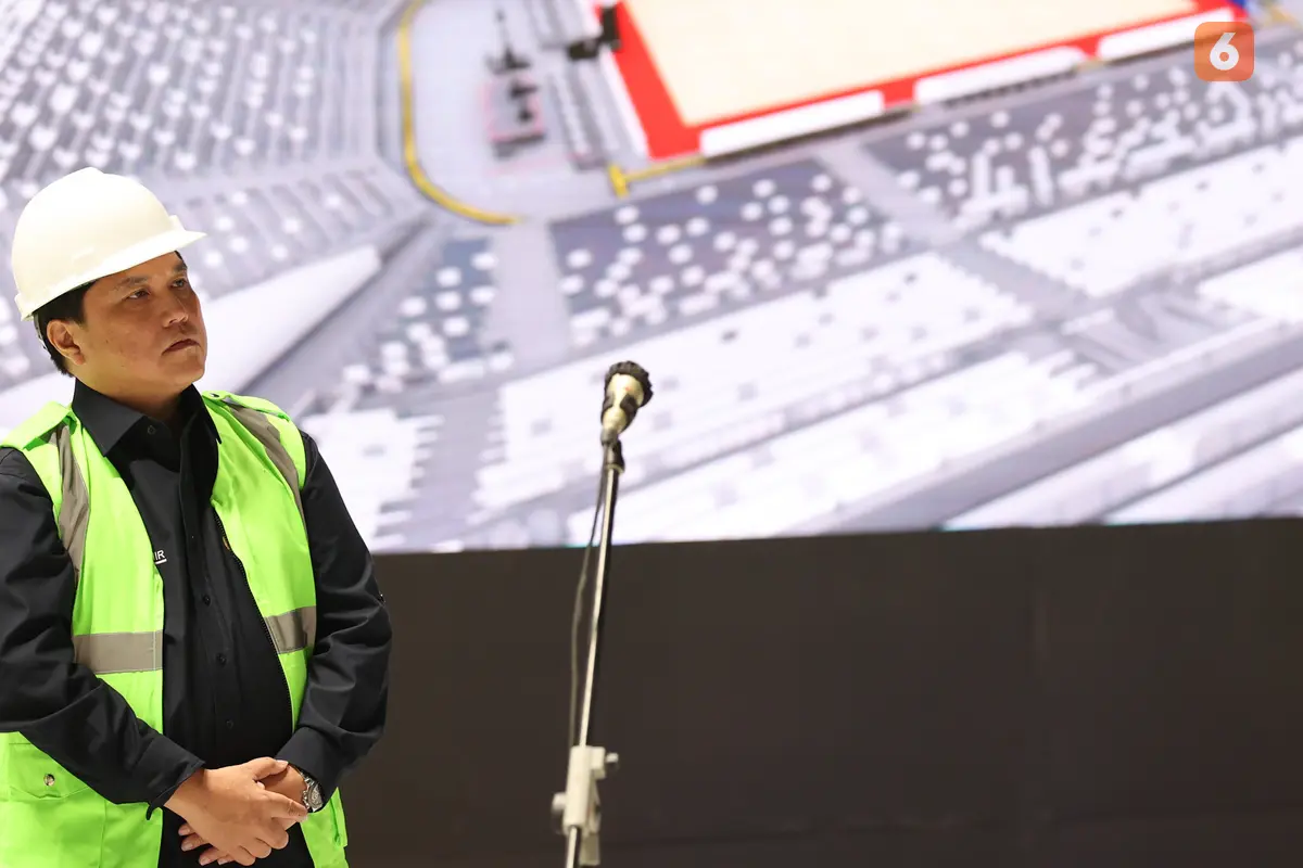 Foto: Presiden Jokowi Resmikan Tutup Atap sebagai Tahap Akhir Pembangunan Indoor Multifunction GBK