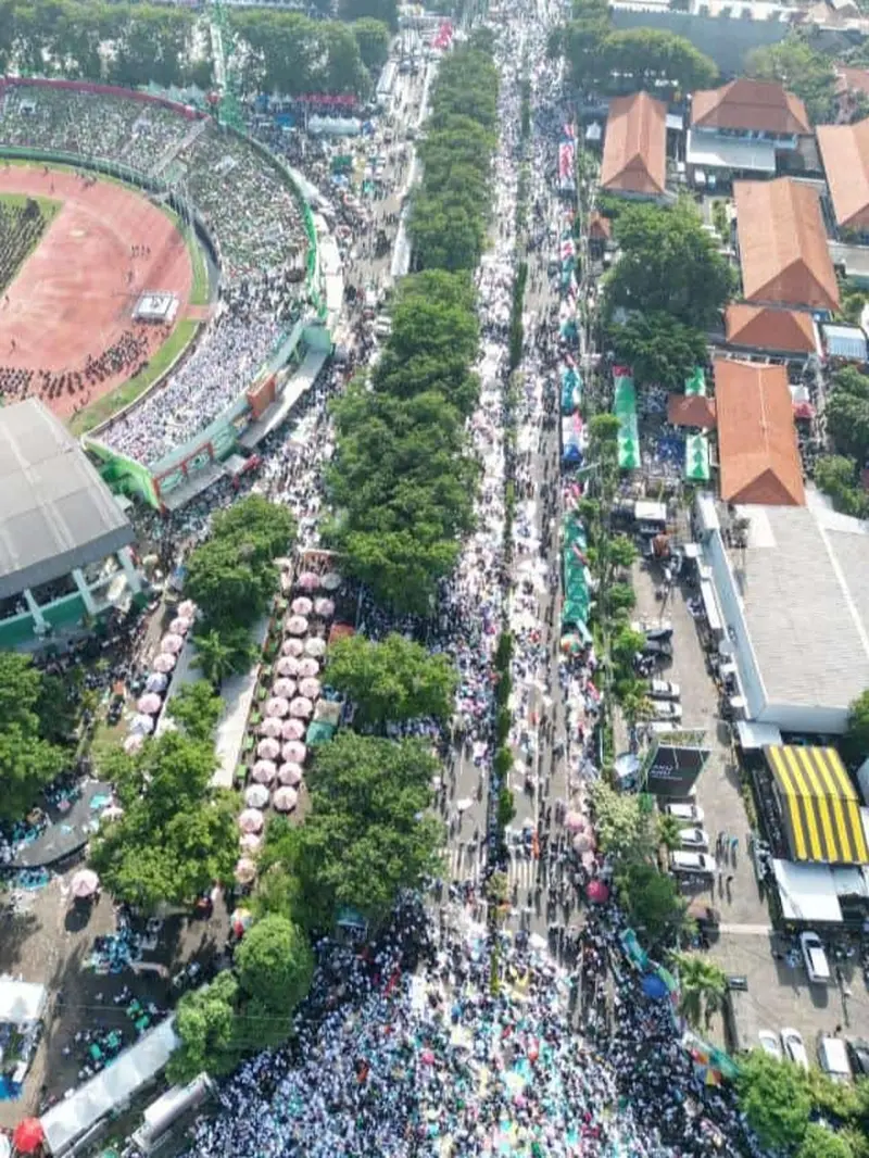 Suasana Resepsi 1 Abad Harla NU di Stadion Glora Delta Sidoarjo (Istimewa)