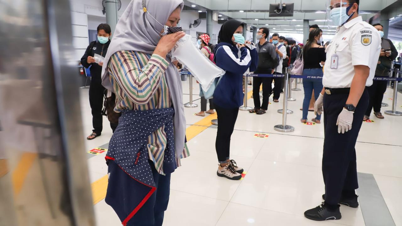 Test GeNose C19 di stasiun/dok. PT KAI