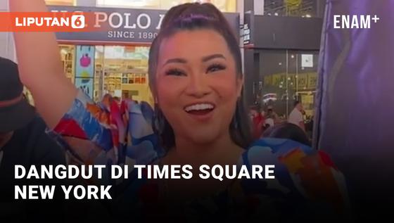 VIDEO: Fitri Carlina Menyanyi Dangdut di Times Square, New York