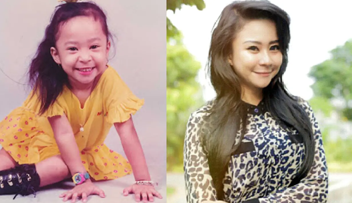 Penyanyi cilik yang satu ini terkenal dengan lagu 'Kuku Ku' dan 'Kampuang Nan Jauh Dimato'. Ketika kecil, tubuh Chiquita Meidy sedikit kerempeng. Tapi kalau dilihat sekarang, padat berisi. (Istimewa)