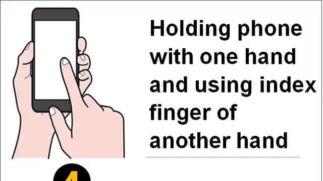 ilustrasi cara pegang HP