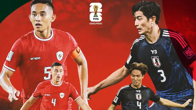 Saksikan Duel Sengit Timnas Indonesia vs Jepang di Kualifikasi Piala Dunia