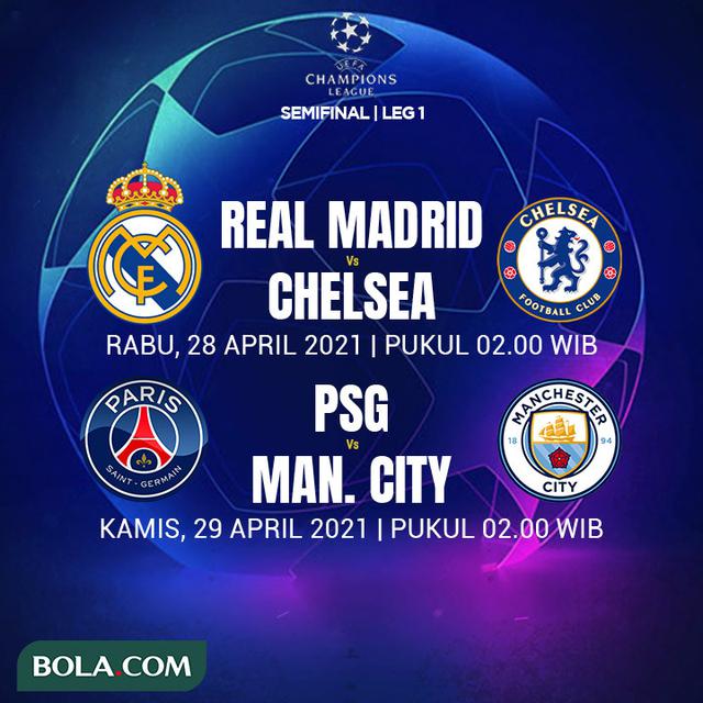 Liga Champions - Jadwal Semifinal Leg 1