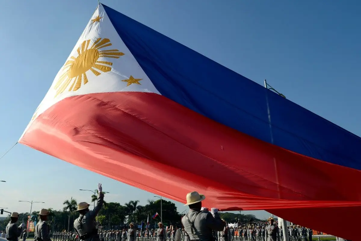 Ilustrasi bendera Filipina (AFP/Noel Cells)