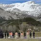 Pegunungan Alpen, lokasi jatuhnya Germanwings. (BBC)