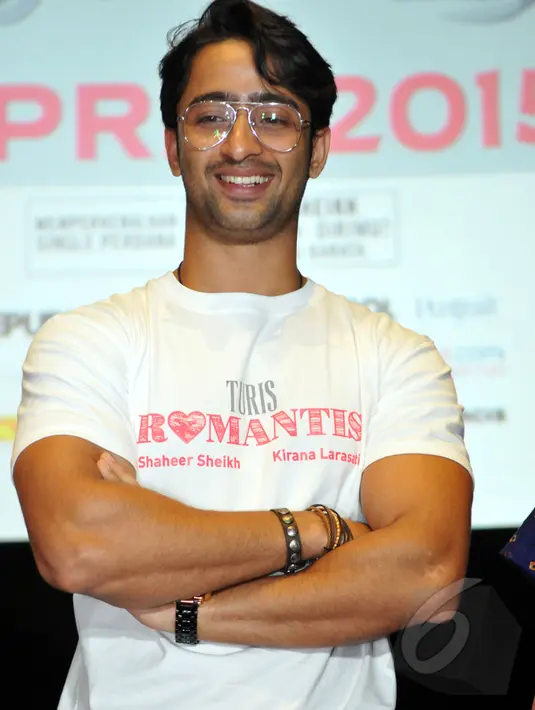Gaya cool Shaheer Sheikh menjadi salah satu senjata utama untuk membuat banyak gadis jatuh cinta. Foto diambil di XXI Epicentrum, Jakarta Selatan, Senin (20/4/2015). (Liputan6.com/Panji Diksana)