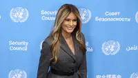 Gaya Chic Melania Trump di Markas PBB, Bicara Perdamaian Dunia Setelah AS Serang Iran