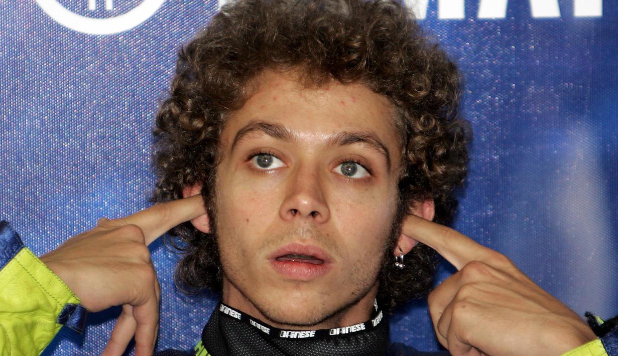 Penampilan Valentino Rossi di GP Jepang, 17 September 2004. (AFP/Kazuhiro Nogi)