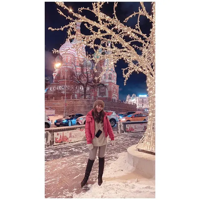 7 Momen Liburan Ayu Ting Ting Ke Rusia, Nikmati Hujan Salju Pertama di Moscow