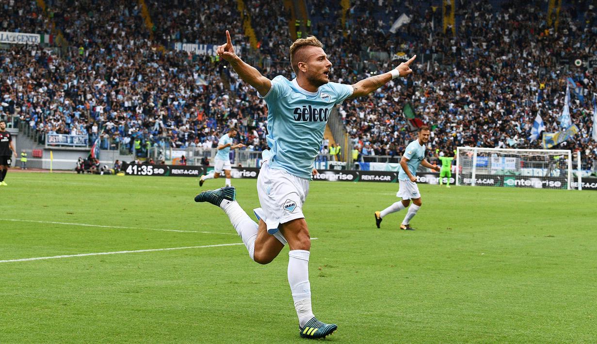 1. Ciro Immobile (Lazio) - 14 Gol (5 Penalti). (AFP/Vincenzo Pinto)