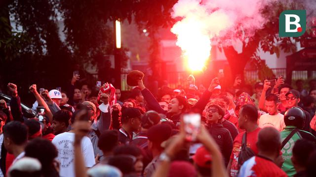 Suporter Jelang Laga FIFA Matchday Timnas Indonesia vs Argentina