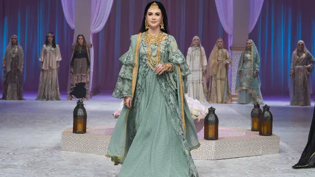 7 Artis Indonesia Pamerkan Koleksi Busana Muslim Ramadan yang Terinspirasi India, dari Krisdayanti Hingga Lesti Kejora