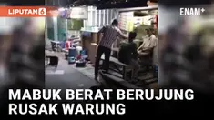 Diduga Mabuk, Seorang Pria Rusak Warung di Jatinegara