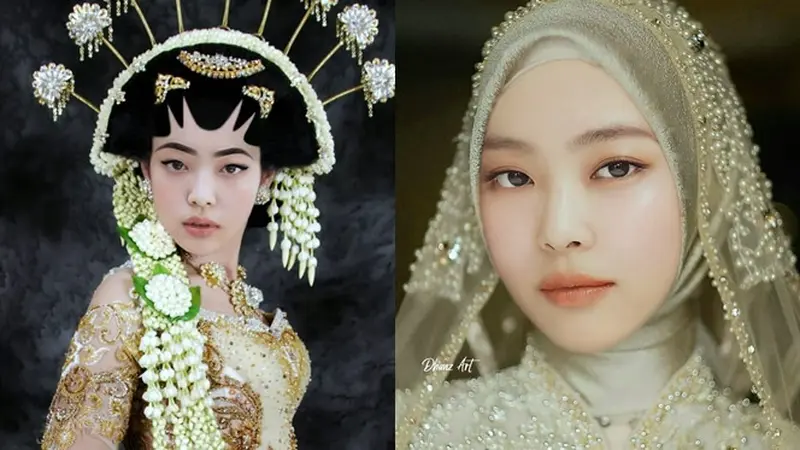 6 Editan Foto Jennie Blackpink Jika Nikah Sama Orang Indonesia, Kocak