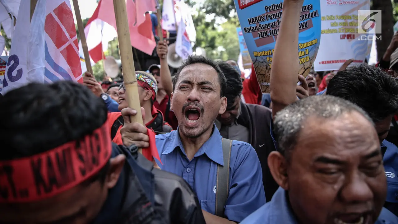 Demo Pekerja JICT di Kementerian BUMN