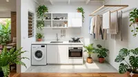 6 Contoh Desain Ruang Jemur Dalam Rumah Anti Lembap yang Minimalis dan Estetik